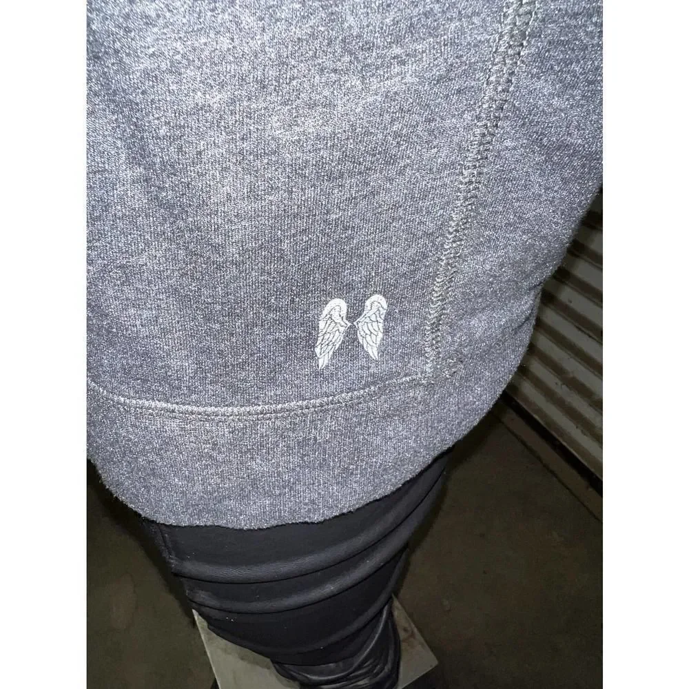 Victoria Secret Hoodie long sleeve front pocket drawstring hood pink VS on back - Picture 6 of 10